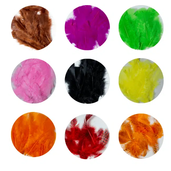 Plumas Decorativas - paquete por 125gr