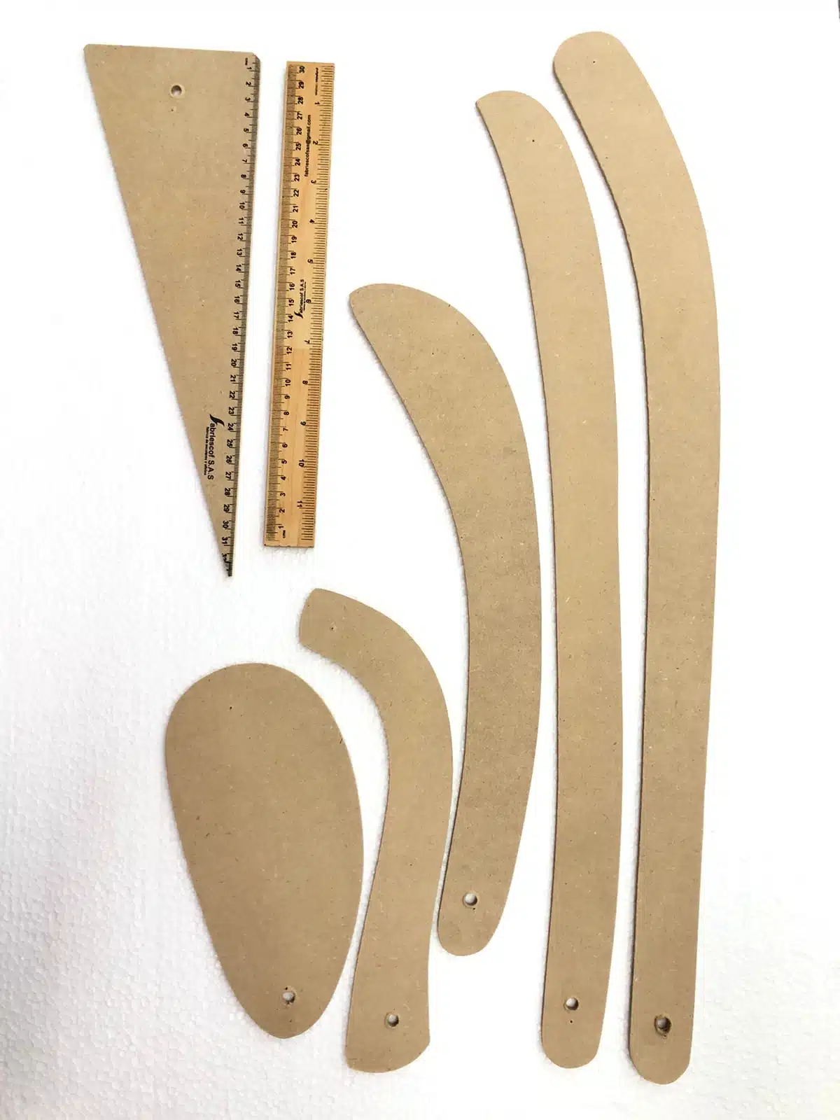 Juego de Reglas Madera  x 7 unds