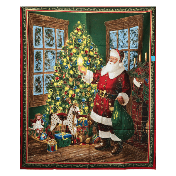 Pendón  Papá Noel y Árbol