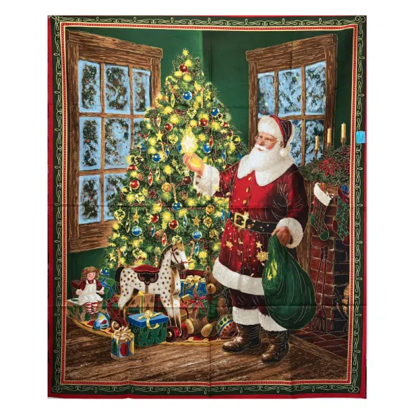 Pendón  Papá Noel y Árbol