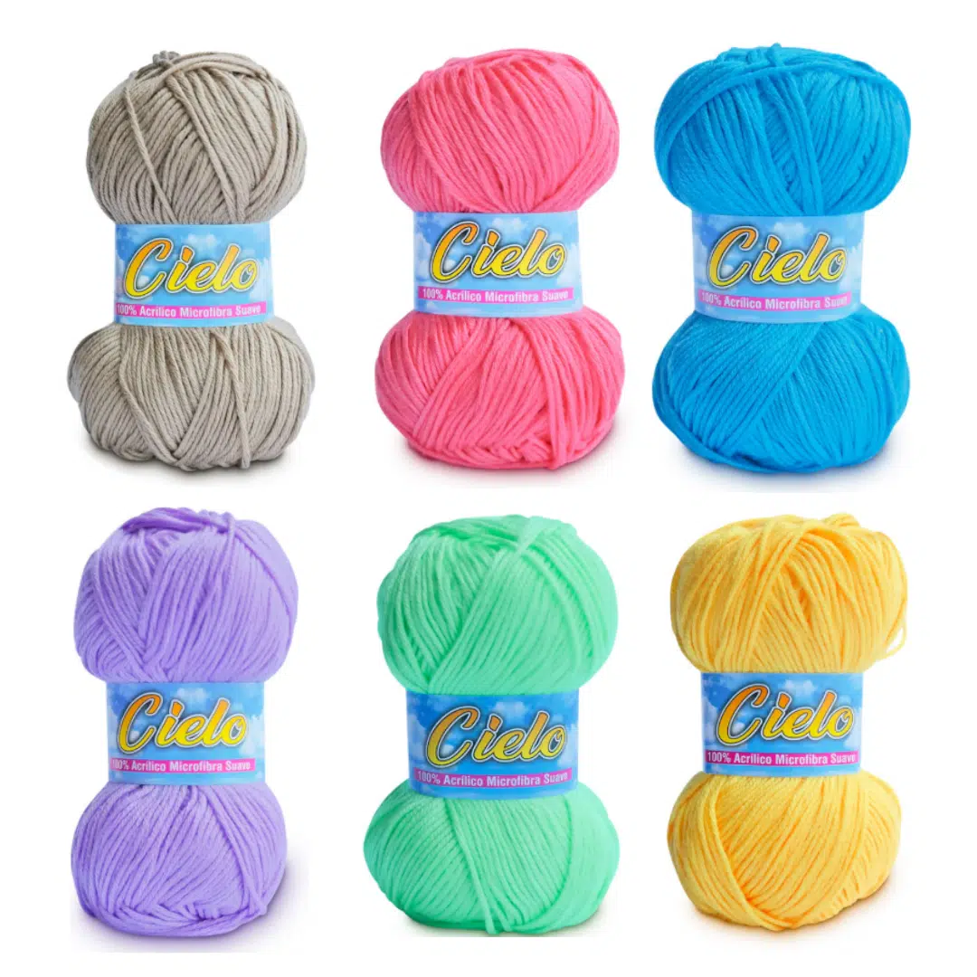 Lana Perla Cielo x 50gr  paquete x 10 und - Imagen 2