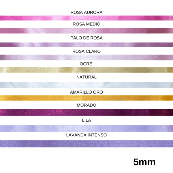 Cinta Satín Eka 4mm rollo x100mt - Imagen 4