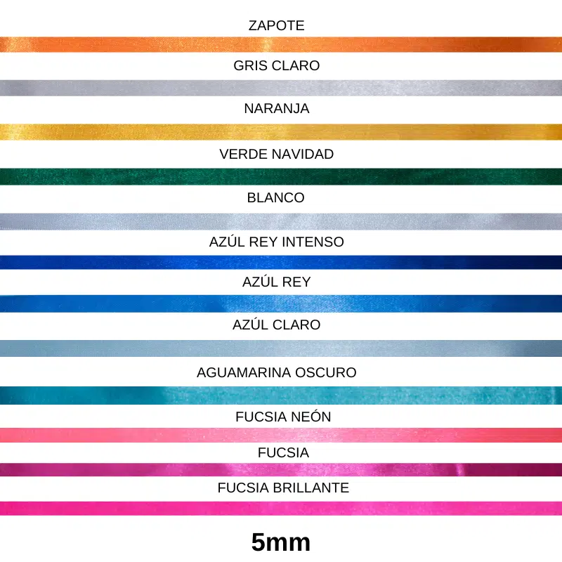 Cinta Satín Eka 4mm rollo x100mt - Imagen 3