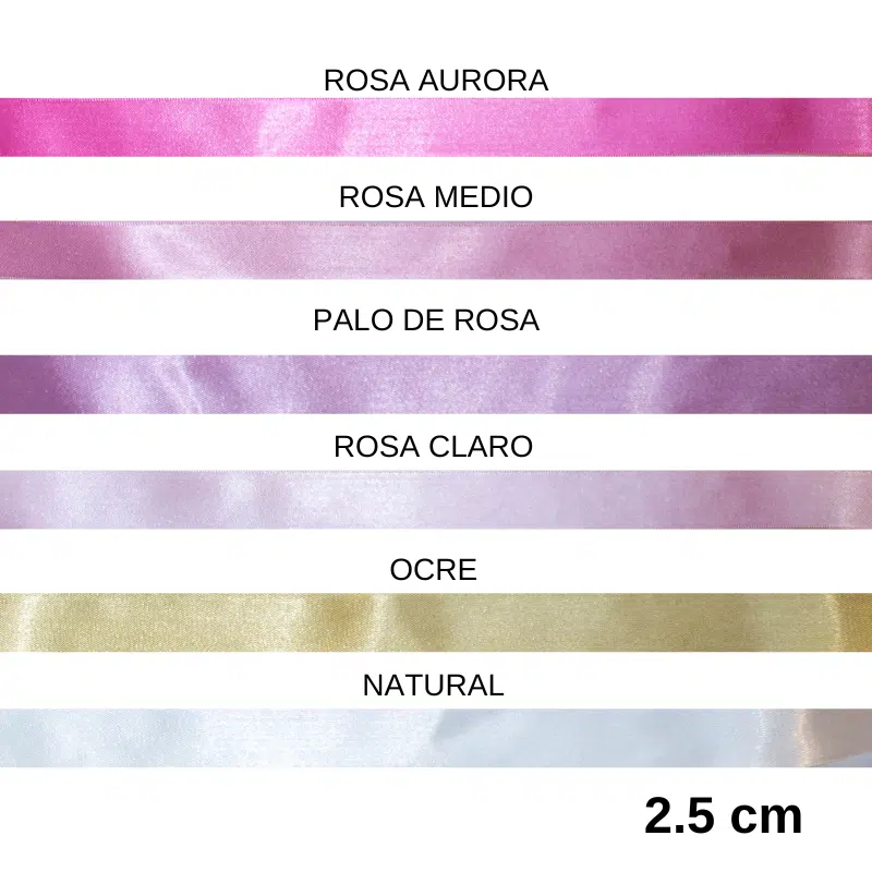 Cinta Satín Eka 25mm Rollo x50mt - Imagen 6