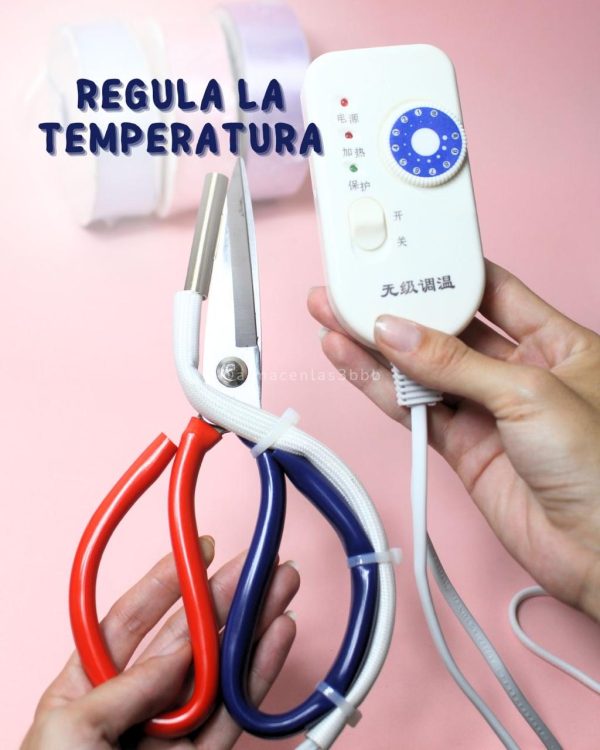 Tijera cauterizadora de bordes de cinta